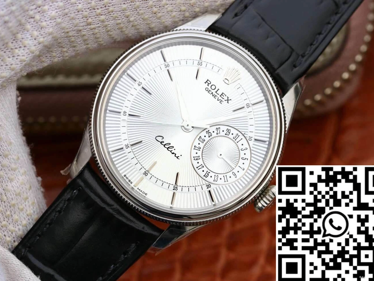 MKS White M50519-0006 Factory Rolex Dial Date Celini 0524